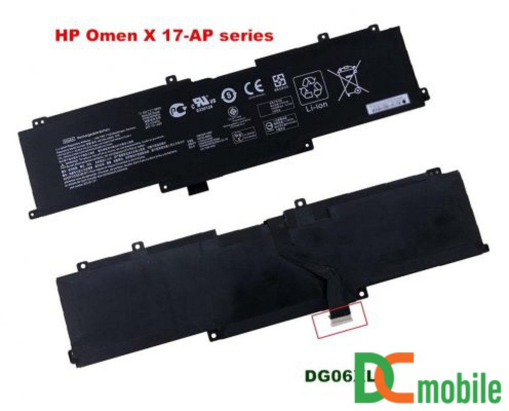 Pin laptop HP Omen X 17-ap 17-ap000, DG06XL (ZIN) – 6 CELL