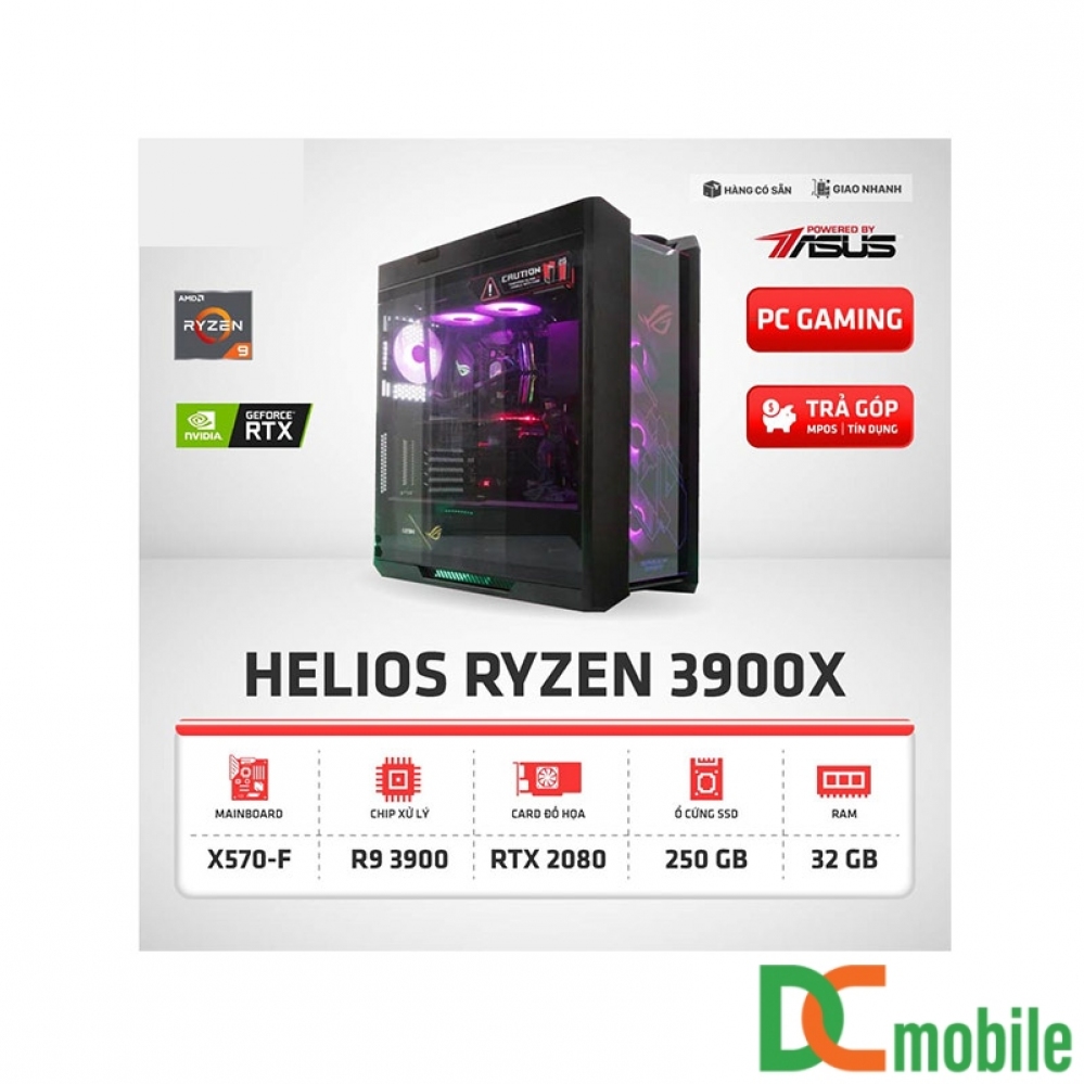 Cấu Hình Gaming HELIOS RYZEN 3900X