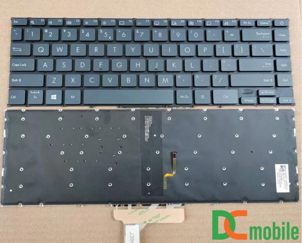 Bàn phím laptop Asus ZenBook 13 UX325 UX325E UX325EA UM325 U3700 XUXF3000E ĐEN (CÓ ĐÈN, BH 6TH)