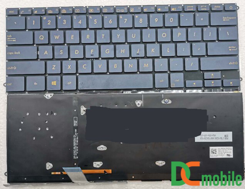 Bàn phím laptop Asus Zenbook 3 Deluxe UX490 UX490U UX490UA UX490UAK (CÓ ĐÈN, BH 6TH)