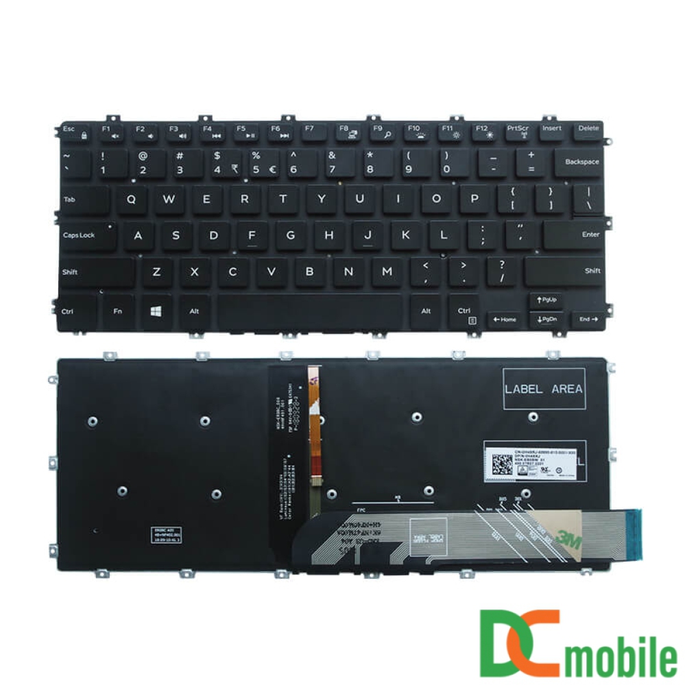 Bàn phím laptop Dell Vostro 5481 5581 V5481 V5581, Inspiron 5480 5481 5482 5485 5488 5491 5580 5581 5591 7386 7586, Latitude 3400 (CÓ ĐÈN)