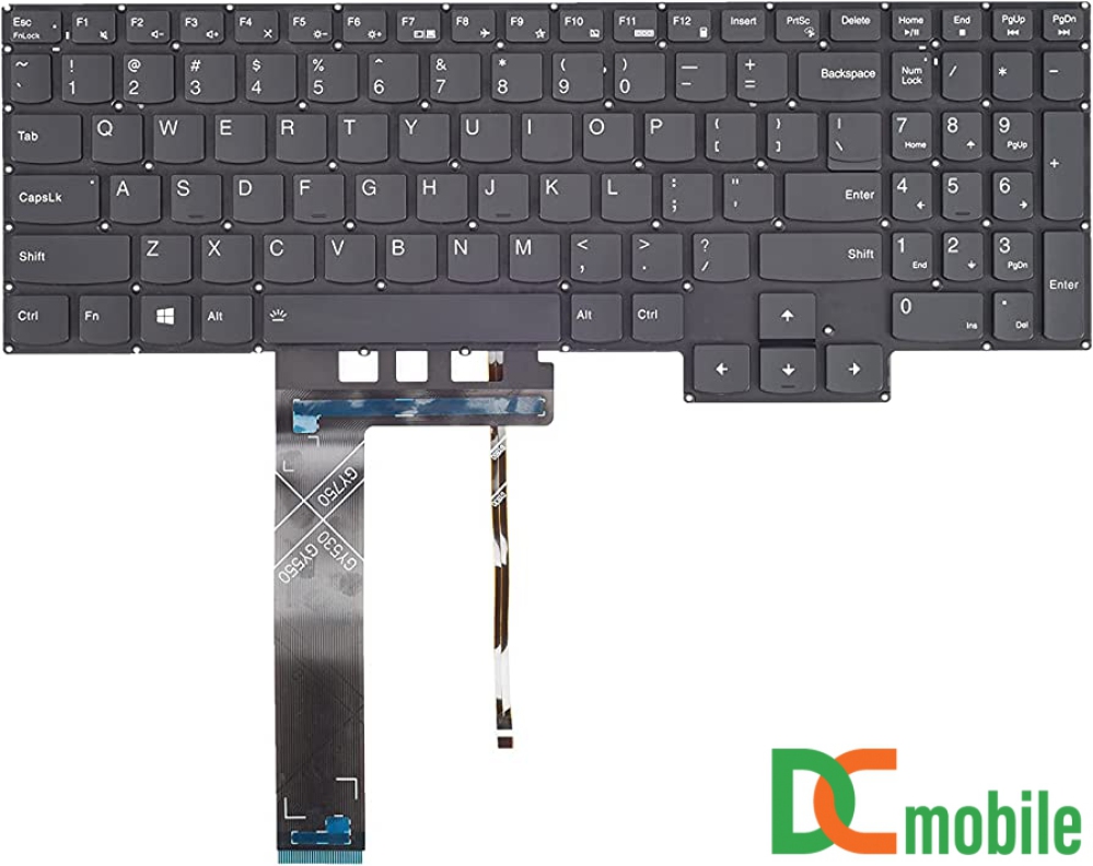 Bàn phím laptop Lenovo Legion 5 15ITH05, Legion 5 15ACH05, Legion 5 15IMH05, Legion 5 15ARH05, Legion 5 15IAH05, Legion 5 15IMH05, GAMING 3 15ARH05 (LED TRẮNG)