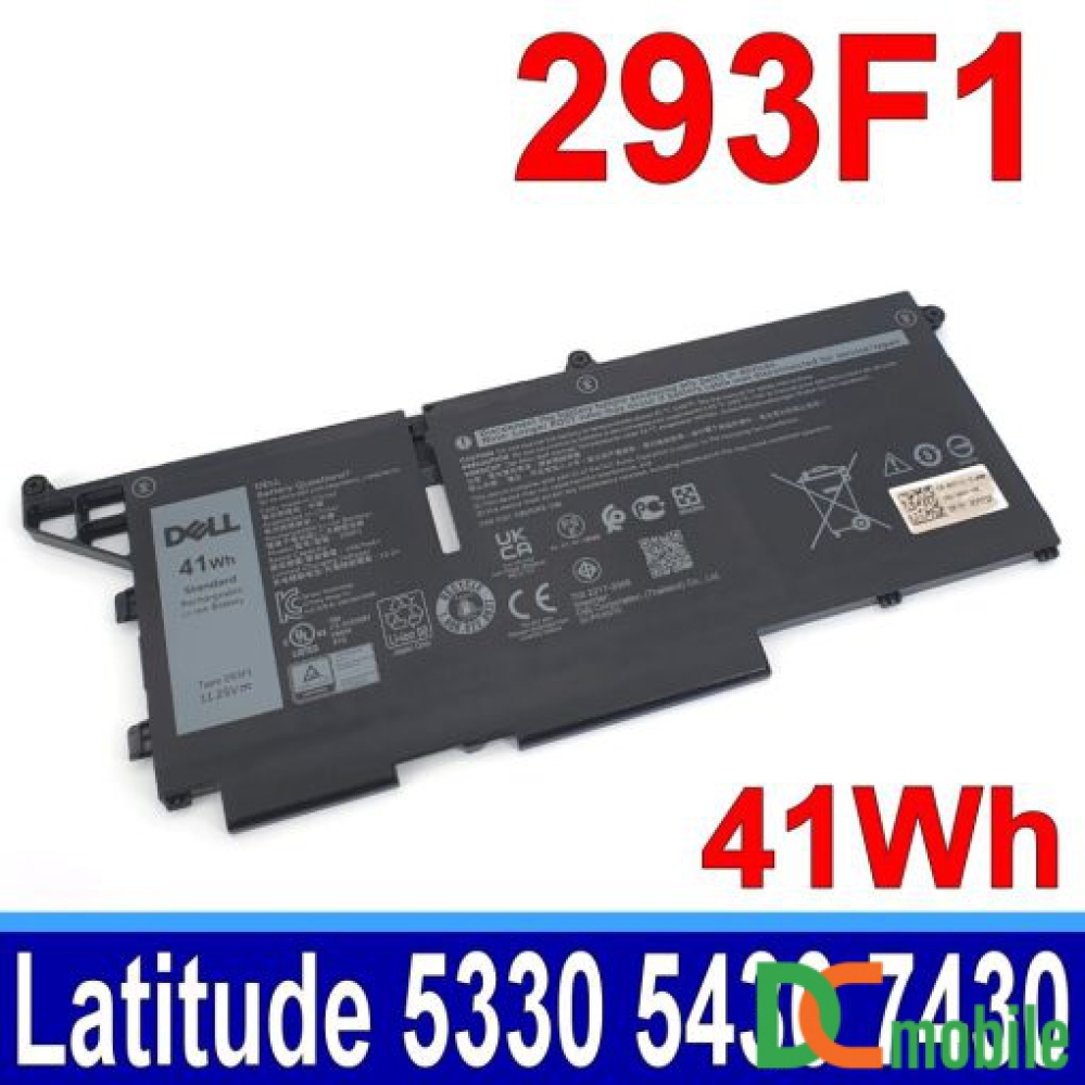 Pin laptop Dell Latitude 7330 7430 7530, Latitude 5330 5430 (Gen 12), 293F1 M69D0 41WH (ZIN) – 3 CELL *KO KÉN WH*