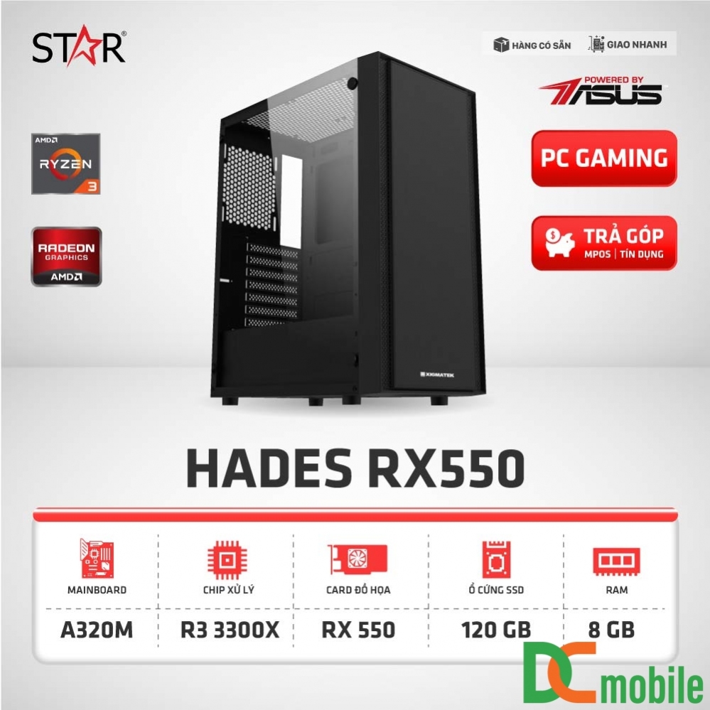 Cấu Hình Gaming HADES RX550