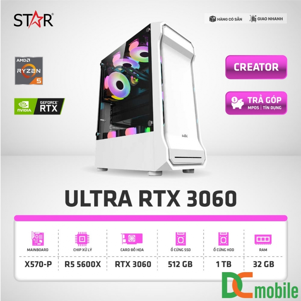 Cấu Hình CREATOR-PC ULTRA RTX 3060