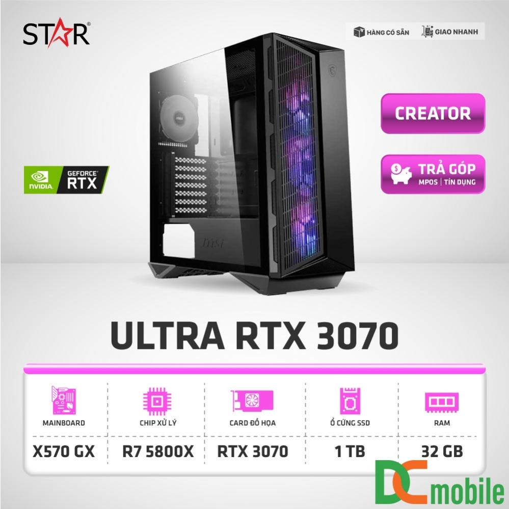 Cấu Hình CREATOR-PC ULTRA RTX 3070