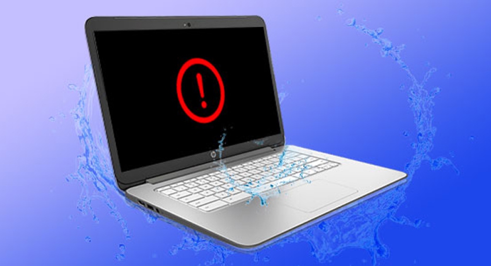 Sửa laptop dính nước giá bao nhiêu? Nguyên nhân và cách khắc phục.