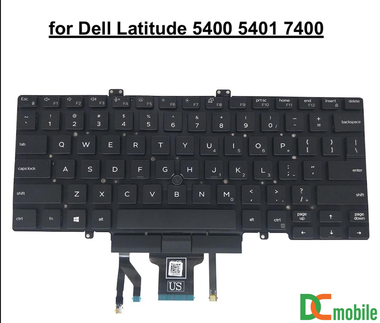 Có Sẵn Bàn Phím Laptop Dell Latitude 5400 5401 5402 5410 7400 7410 ĐÈn ChuỘt Dc Mobile 5153