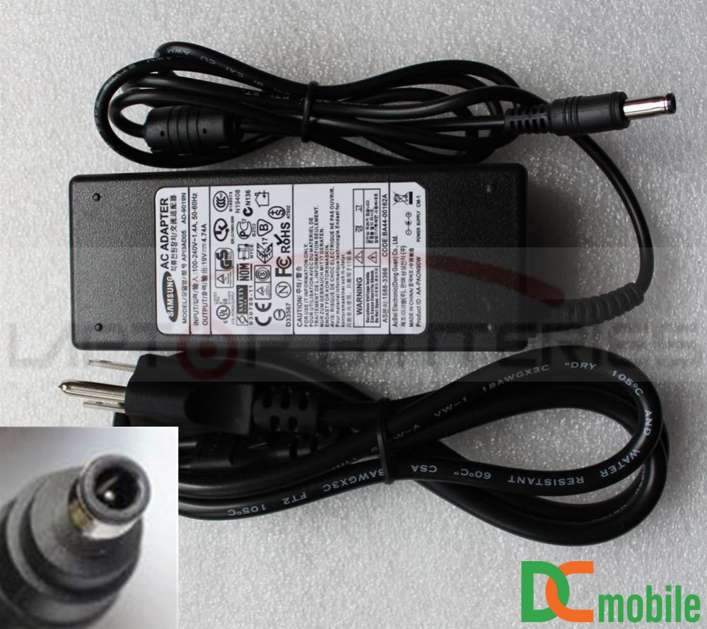 Sạc laptop Samsung 19V-4.74A