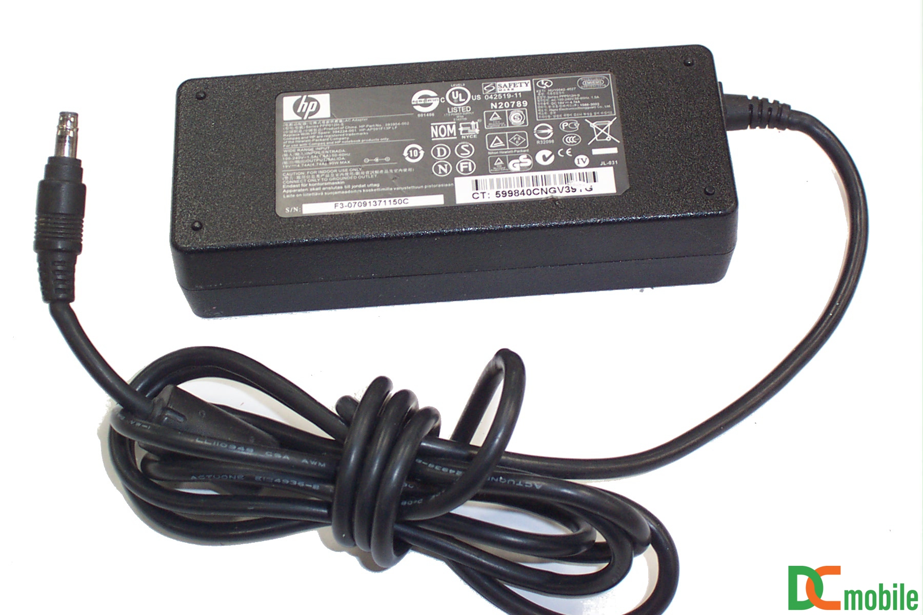 Sạc laptop HP – Compaq 19V-4.74A Đầu đạn