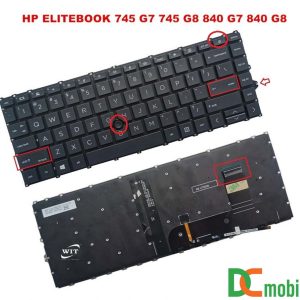 Bàn phím laptop Hp Elitebook 740 G7