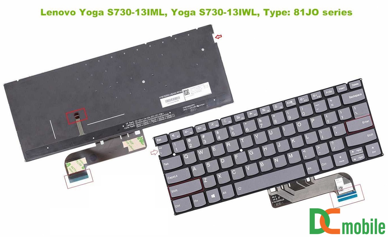 Bàn phím laptop Lenovo Yoga S730