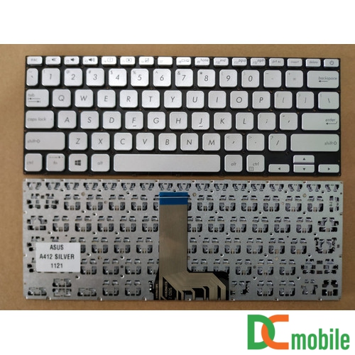 Bàn phím laptop Asus Vivobook 14 X412 X412F X412U A412 A412F BẠC 6 Bàn phím laptop Asus Vivobook 14 X412