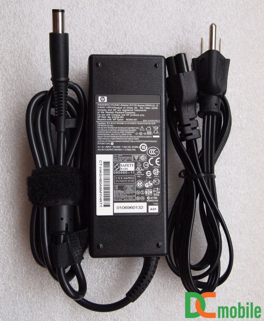 Sạc laptop HP - Compaq 19V-4.74A