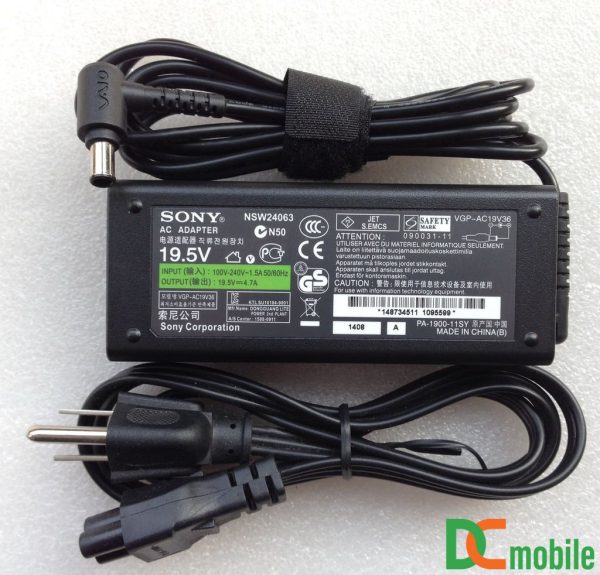 Sạc laptop Sony Vaio 19.5V-4.7A