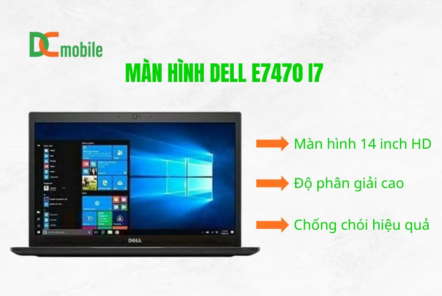 Mẫu Laptop dell latitude e7470 i7 cũ BỀN ĐẸP 3 màn hình laptop latitude e7470 i7